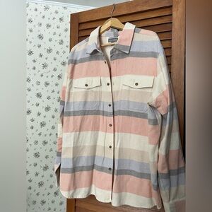 Striped Button-Up Shirt